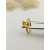 David Yurman Gold 8mm Four-Prong Yellow Diamond Ring