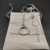 David Yurman 26mm Silver Circle Diamond Accent Sweater Necklace, 1.5mm Chain, Adjustable 90cm Length