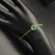 David Yurman Gold Pavé Malachite Round Charm Bracelet