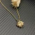 David Yurman Gold 19mm Sunflower Pendant Necklace
