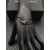 David Yurman Black Double Ring Gold Nylon Cord Bracelet