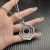 David Yurman Silver 38mm Serrated Stack Necklace