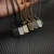 David Yurman Black and Gold Pavé Black Diamond Logo Necklace