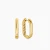 David Yurman Gold 24.3×15.9mm Smooth Hoop Earrings