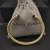 David Yurman Gold Tone 5mm Red Diamond Cuff Bracelet