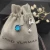 David Yurman 8mm Blue Sapphire Four-Prong Pendant Necklace