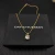 David Yurman Gold 11mm Four-Prong White Diamond Necklace