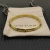 David Yurman 8mm Gold Pavé Blue Diamond Renaissance Band Bracelet