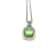 David Yurman 14mm Cushion-Cut Center Stone Necklace with Green Pavé