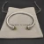 David Yurman 5mm Double End Cap Yellow Diamond Cable Bracelet