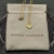 David Yurman Silver Diamond Letter B Round Pendant Necklace, Length 42cm + 3cm + 3cm