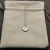 David Yurman Silver Diamond Letter P Round Pendant Necklace, Length 42cm + 3cm + 3cm