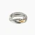 David Yurman Gold and Silver Horizontal Cable Twist Ring