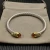 David Yurman 5mm Silver Cable Bracelet with Gold Station and Five-Row Pavé Champagne Diamond Accent