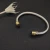 David Yurman 5mm Gold Cable Bracelet with Purple Diamonds