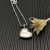 David Yurman Silver Heart White Mother-of-Pearl Necklace, 2mm Chain, 45+5cm Adjustable Length
