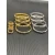 David Yurman 8mm Silver Pavé Red Diamond Renaissance Band Bracelet