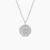 David Yurman Silver Diamond Letter S Round Pendant Necklace, Length 42cm + 3cm + 3cm