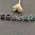 David Yurman 11mm Hexagon Diamond White Crystal Stud Earrings