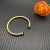 David Yurman 4mm Gold Red Diamond Bangle Bracelet