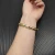 David Yurman 8mm Gold Pavé Red Diamond Renaissance Band Bracelet