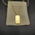 David Yurman Gold Streamlined Rectangular Tag Necklace