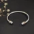 David Yurman Gold and Silver 5mm Pearl Cuff Bracelet