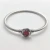 David Yurman 3mm Cable Square Red Diamond Bracelet