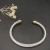 David Yurman 5mm Gold-Tone Cable Cuff Bracelet with Smooth Round End Caps