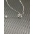 David Yurman Silver-Tone Double Heart Diamond Necklace