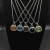 David Yurman 14mm Cushion-Cut Center Stone Necklace with Green Pavé