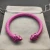 David Yurman 7mm Rose Red Colorful Enamel Cuff Bracelet, Fits Wrist Size 16cm - 20cm