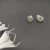 David Yurman 7mm Cable Square Green Diamond Stud Earrings