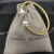 David Yurman 3mm Gold Cable Pearl Bracelet