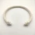 David Yurman 5mm White Colorful Enamel Cuff Bracelet, Fits Wrist Size 16cm - 20cm