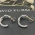 David Yurman Cable Cross Gold and Silver Hoop Earrings