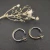David Yurman Cable Hoop Earrings with Cylindrical Gold and Silver Accent