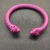David Yurman 7mm Rose Red Colorful Enamel Cuff Bracelet, Fits Wrist Size 16cm - 20cm