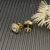 David Yurman 7mm Gold Square White Diamond Stud Earrings