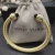 David Yurman 7mm Gold Cable Cuff Bracelet with Black Diamond End Caps and Inlay