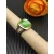 David Yurman Gold and Silver 14mm Square Green Diamond Ring