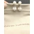 David Yurman Silver 8mm and 10mm Double Pearl Drop Earrings