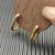 David Yurman Gold 24.3×15.9mm Smooth Hoop Earrings