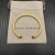 David Yurman 4mm Gold Red Diamond Bangle Bracelet