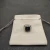 David Yurman Silver 14mm Polished Square Black Diamond Ring