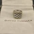 David Yurman Silver Gold and Silver Saddle Ring