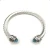David Yurman 7mm Cable Bracelet with Rotating Blue Pavé End Caps