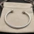 David Yurman 4mm Round-Head Gold and Silver Cuff Bracelet