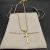 David Yurman Gold Petal Dagger Necklace