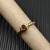 David Yurman Gold 2.8mm Petite Cable Red Pavé Diamond Ring